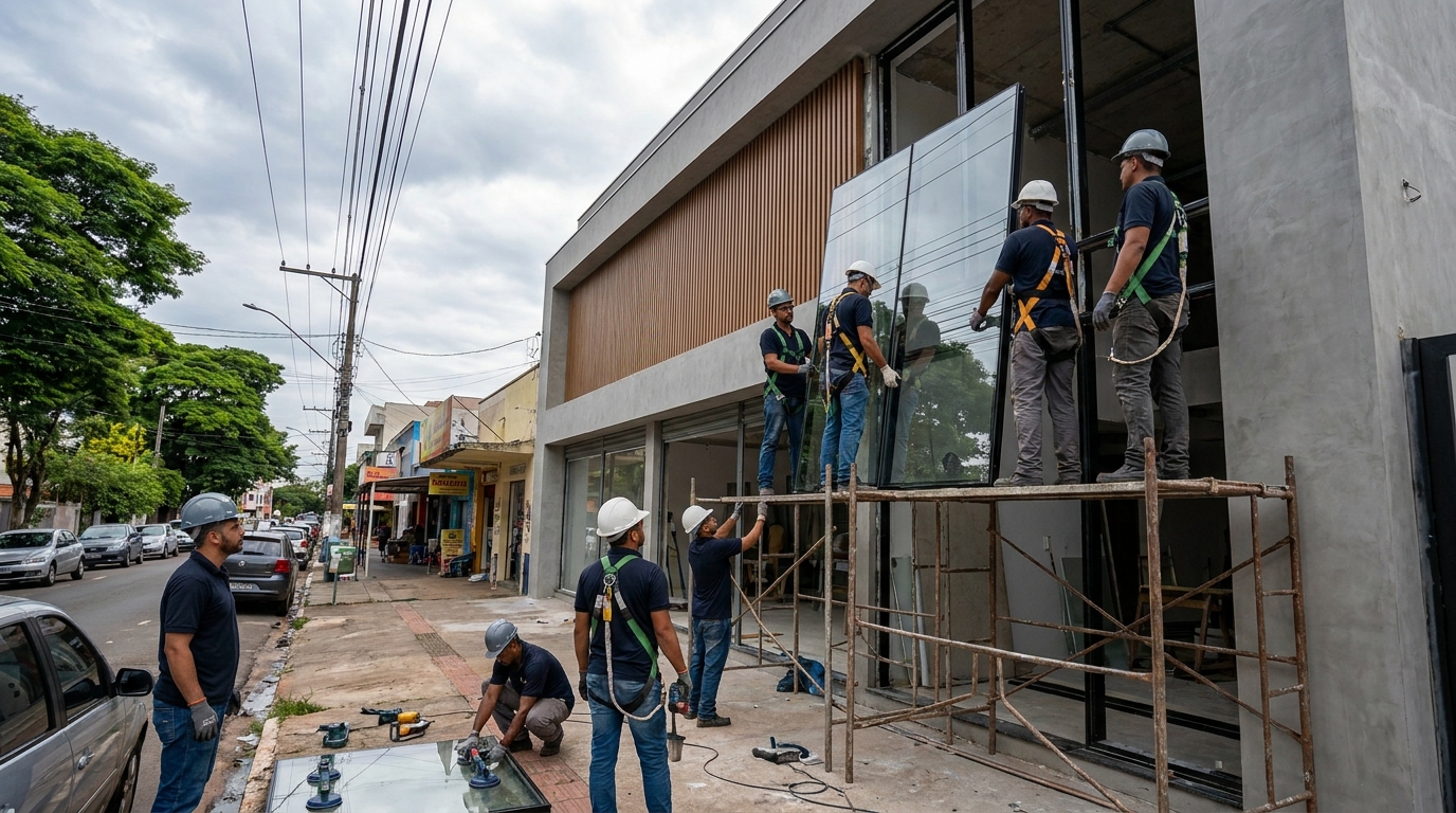 Fachada de Vidro em Uberlândia‑MG